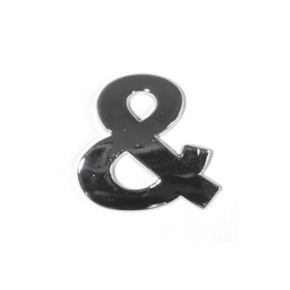 Znak "&" samolepící PLASTIC