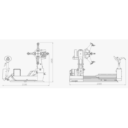Zouvačka nákladních pneumatik 14 - 40" LC590C - F16150