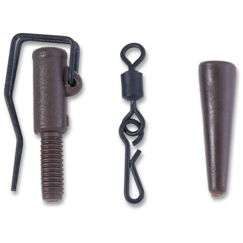 Anaconda bezpečnostní klip Quick Change Easy Lock Lead Clip hnědá 5ks