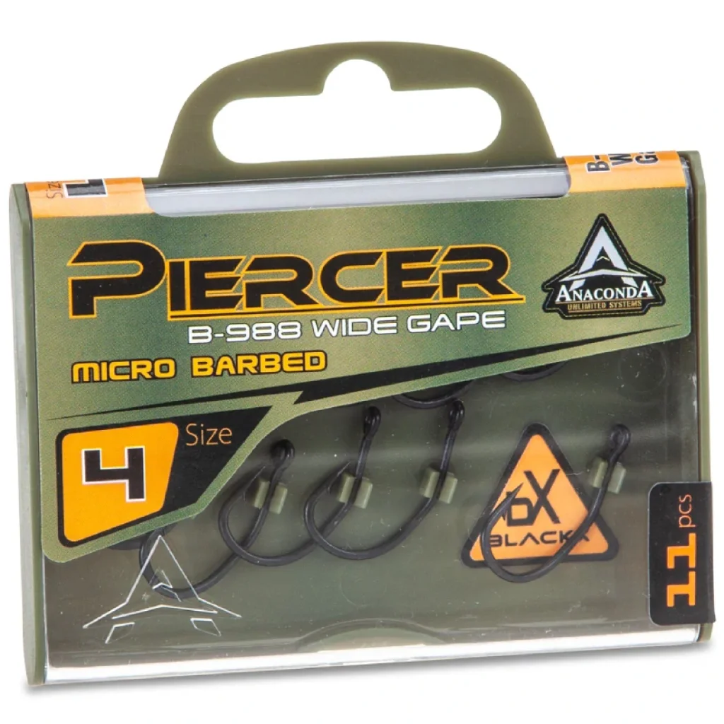 Anaconda háček Piercer Power Carp C4 Micro Barb 11ks velikost 4