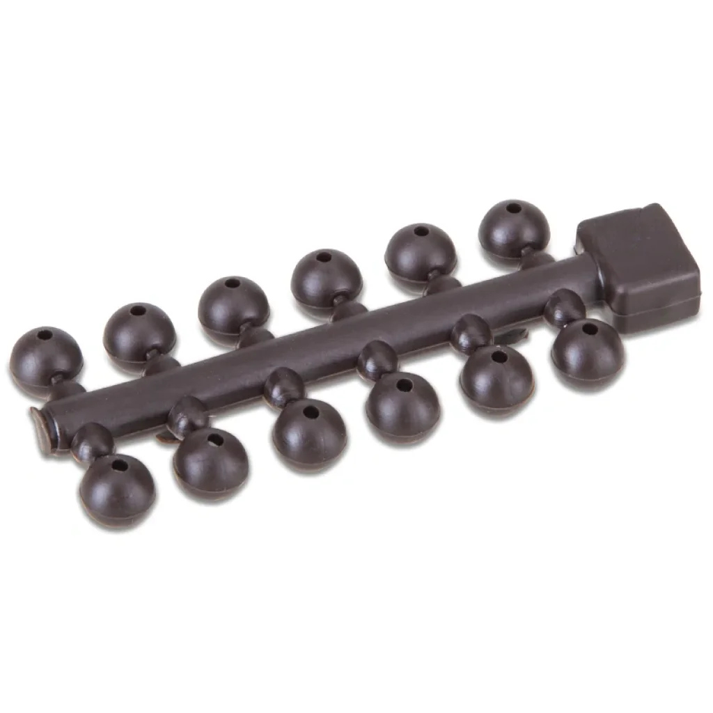 Anaconda korálky Tapered Bore Beads hnědá 6mm 24ks