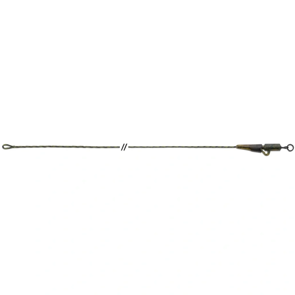 Anaconda olověnka Jungle Flexi Ring Swivel Safety Clip Leadcore Leaders 50lb 80cm 3ks zelená