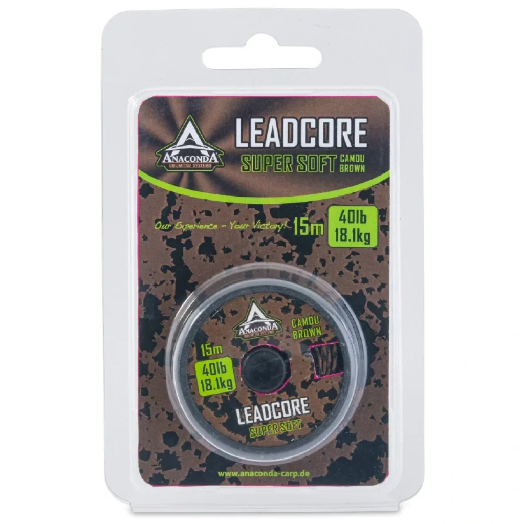 Anaconda olověnka Super Soft Leadcore 60lb 5m hnědá