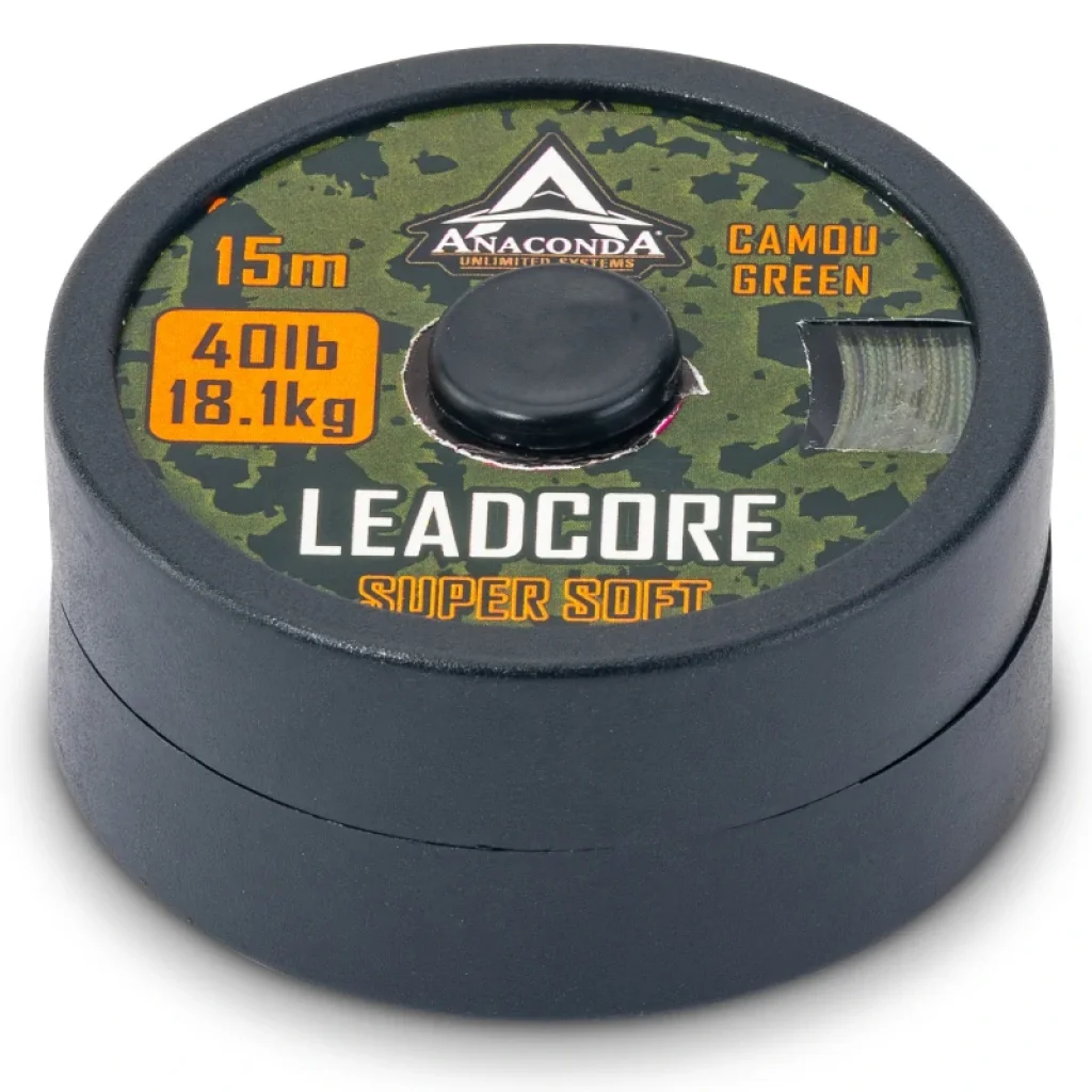 Anaconda olověnka Super Soft Leadcore 60lb 5m zelená