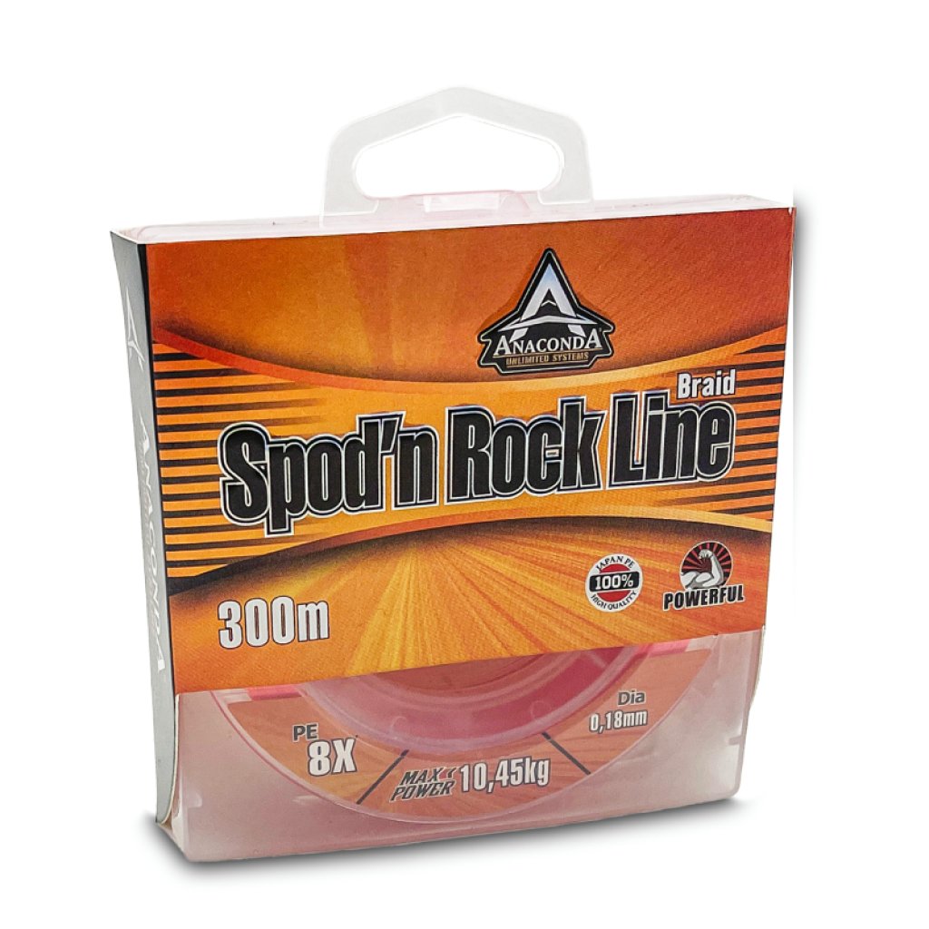 Anaconda šňůra Spod‘n Rock Line 0,16 mm 300 m červená