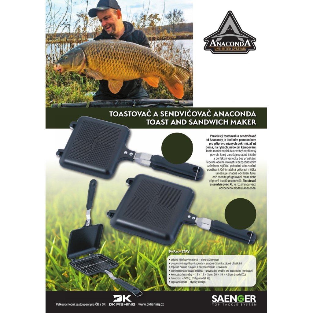 Anaconda toastovač a sendvičovač Toast and Sandwich Maker XL