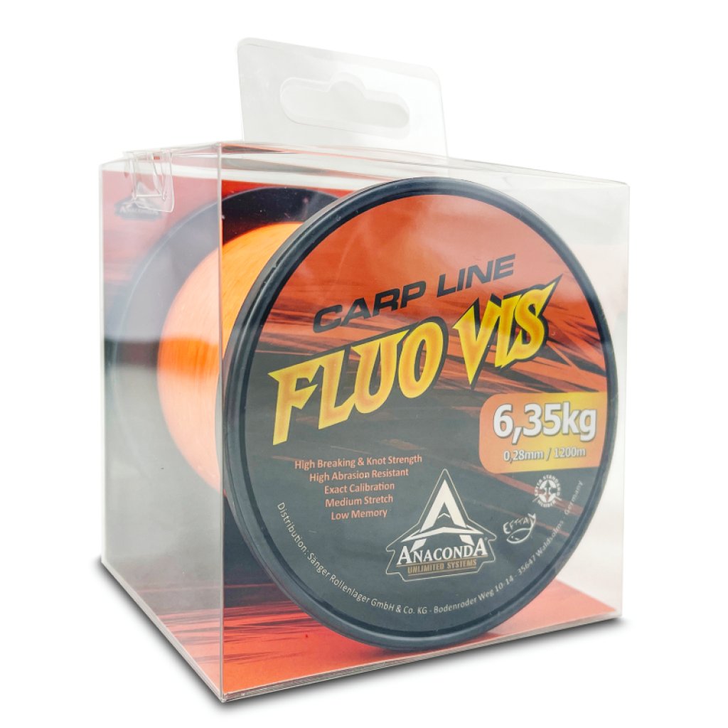 Anaconda vlasec Fluo Vis 0,28 mm 1200 m oranžová