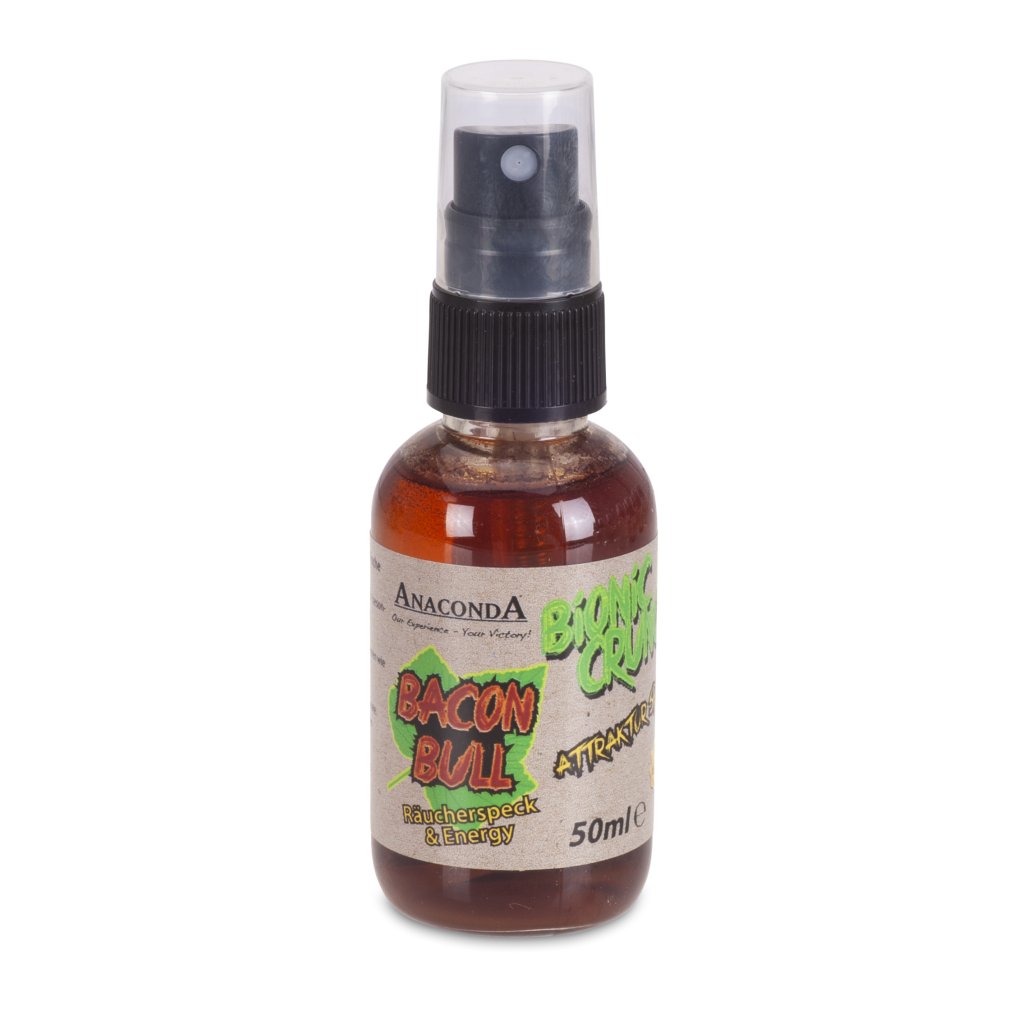 Attraktor Spray Anaconda Bionic Crunch 50ml Příchuť Bacon Bull