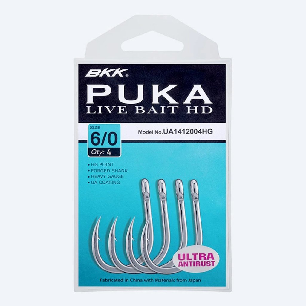 BKK Háček PUKA Livebait HD Velikost 10/0 3ks