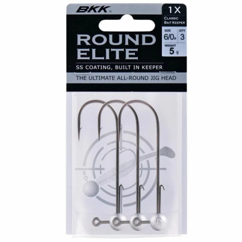 BKK Jigová hlavička Round Elite-Classic Bait Keeper 25g Velikost 4/0 3ks