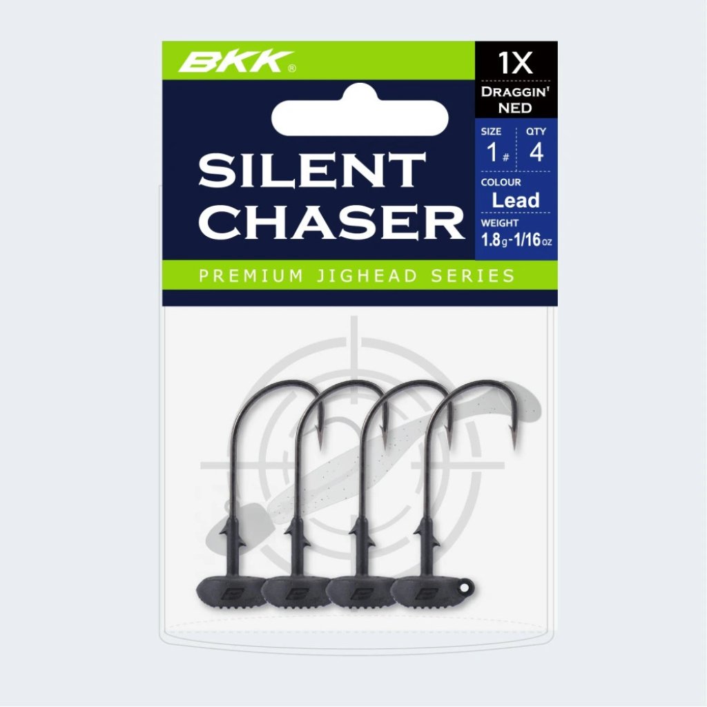 BKK Jigová hlavička Silent Chaser-Draggin' NED Weedless 3,5g Velikost 1/0 3ks
