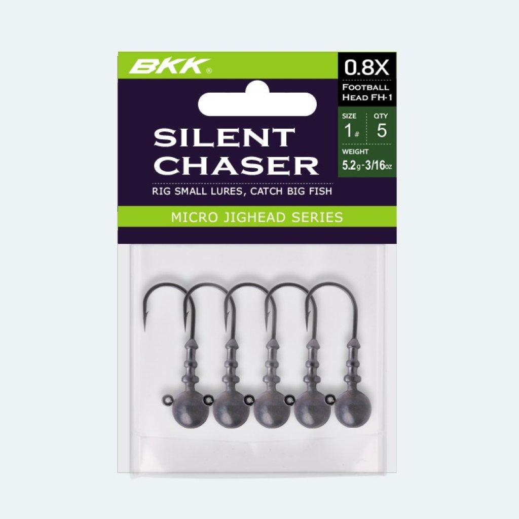 BKK Jigová hlavička Silent Chaser Football Head FH-1 3,5g Velikost 2 5ks