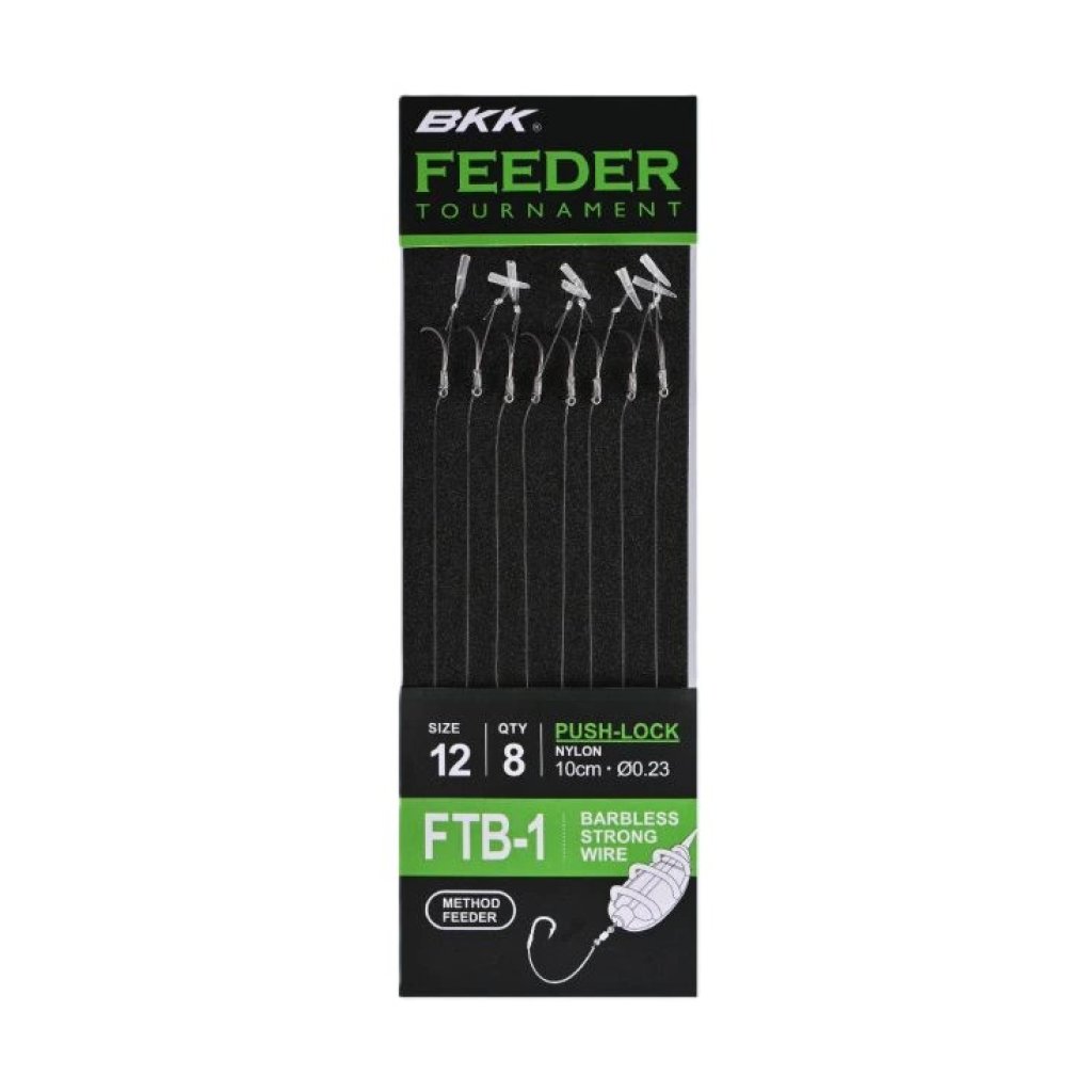 BKK Návazec Feeder Tournament FTB-1 Push-Lock Rigs Velikost 16 8ks