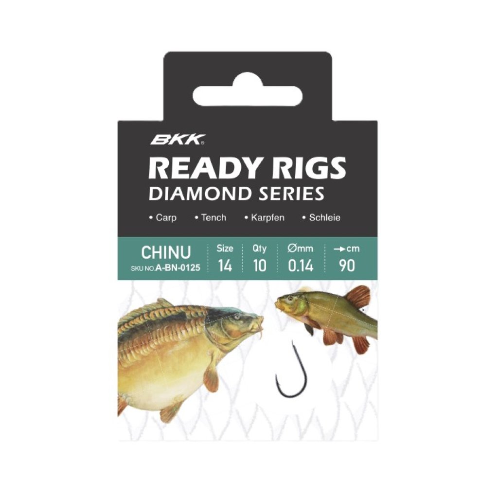 BKK Návazec Ready Rig Diamond Chinu BN Velikost 2 0,26mm 70cm 10ks