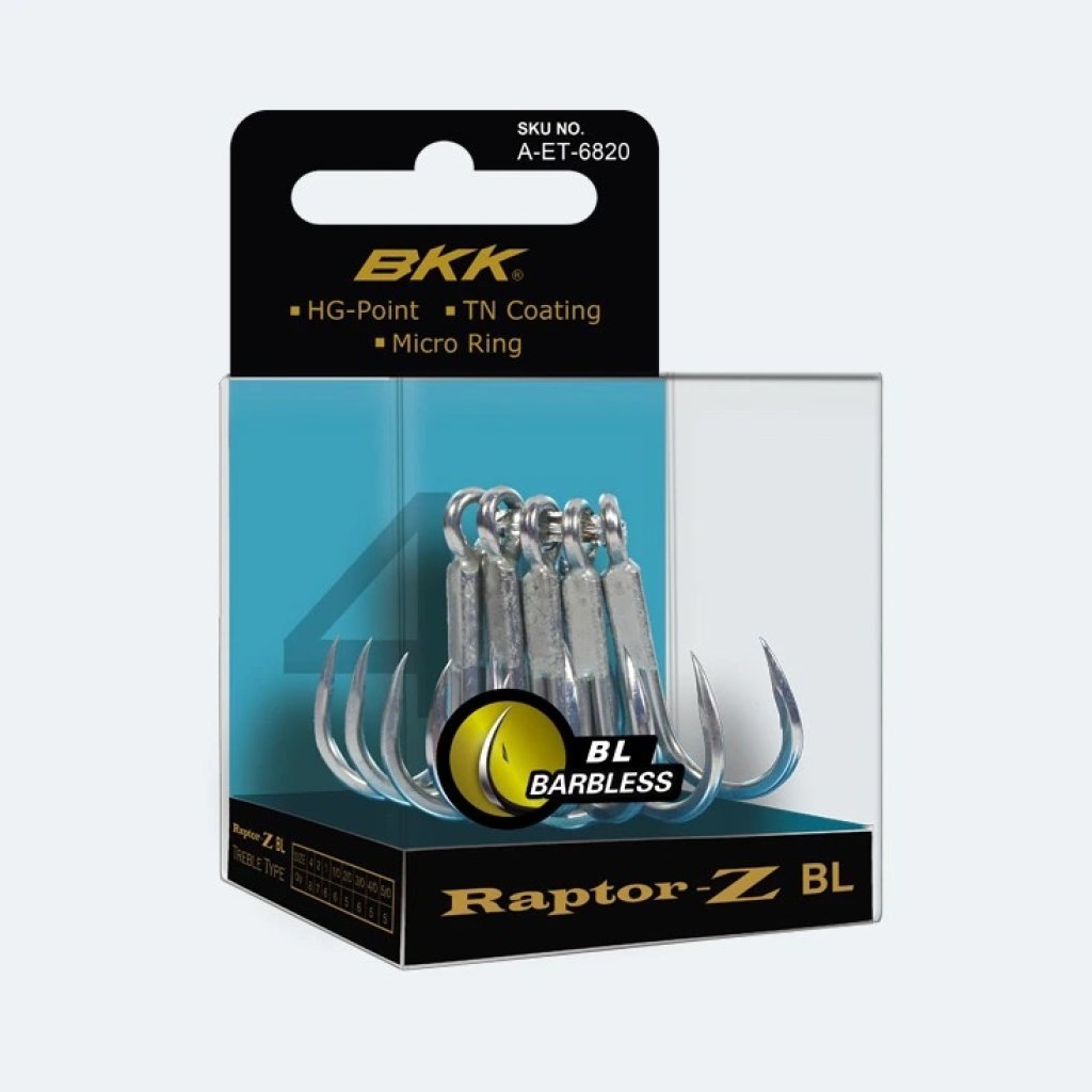 BKK Trojháček Raptor-Z Barbless Velikost 4/0 5ks