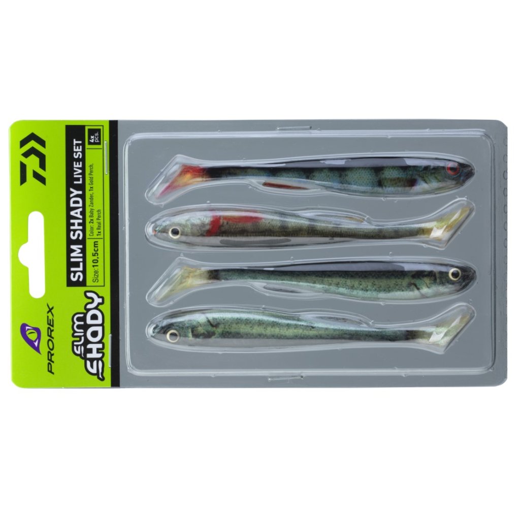 Daiwa Gumová nástraha Prorex Real Slim Shady LIve-Color Set 10,5cm 8g 4ks