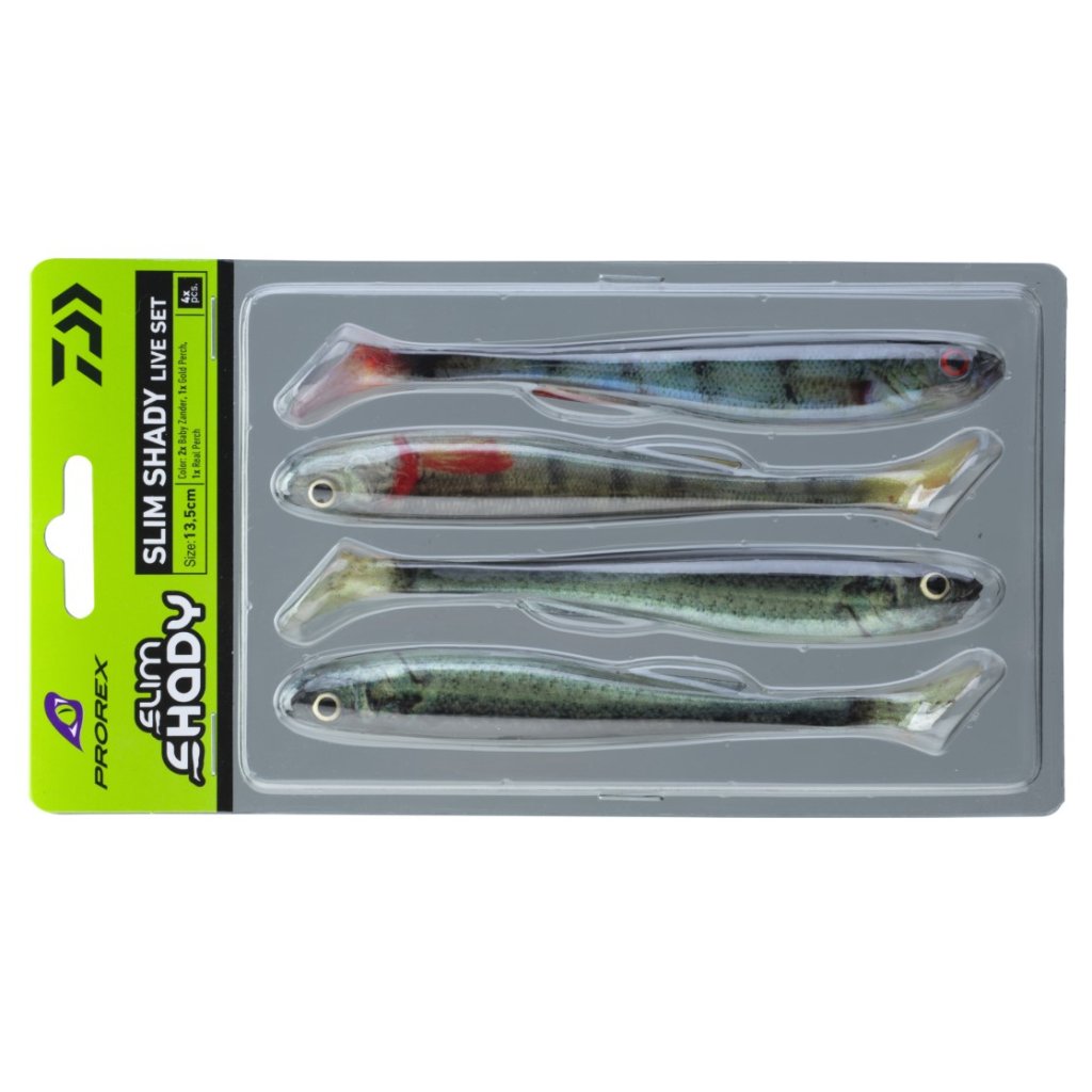 Daiwa Gumová nástraha Prorex Real Slim Shady Live Color Set 13,5cm 13,5g 4ks