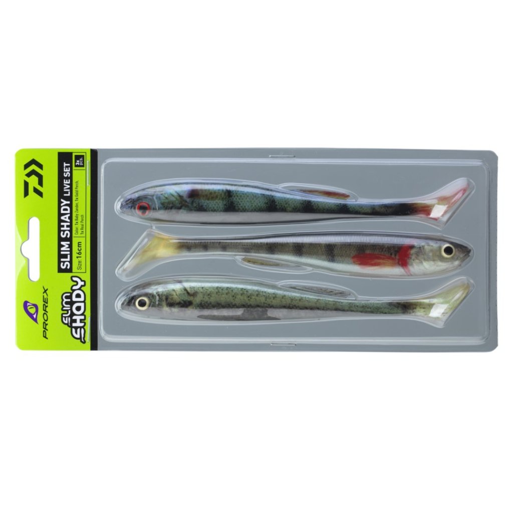 Daiwa Gumová nástraha Prorex Real Slim Shady Live Color Set 16cm 25,5g 3ks