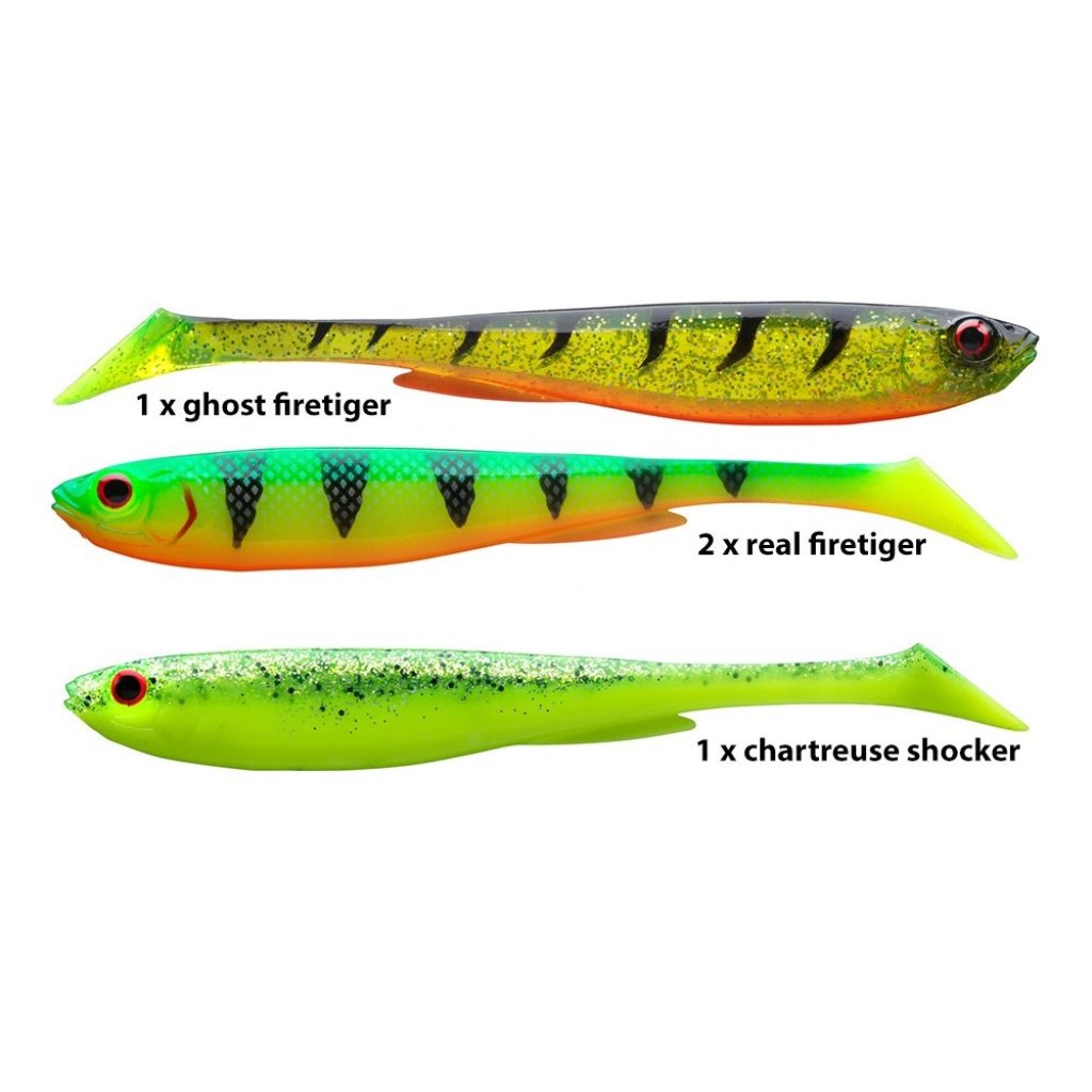 Daiwa Gumová nástraha Prorex Slim Shady Flash Color Set 16cm 78g 3ks