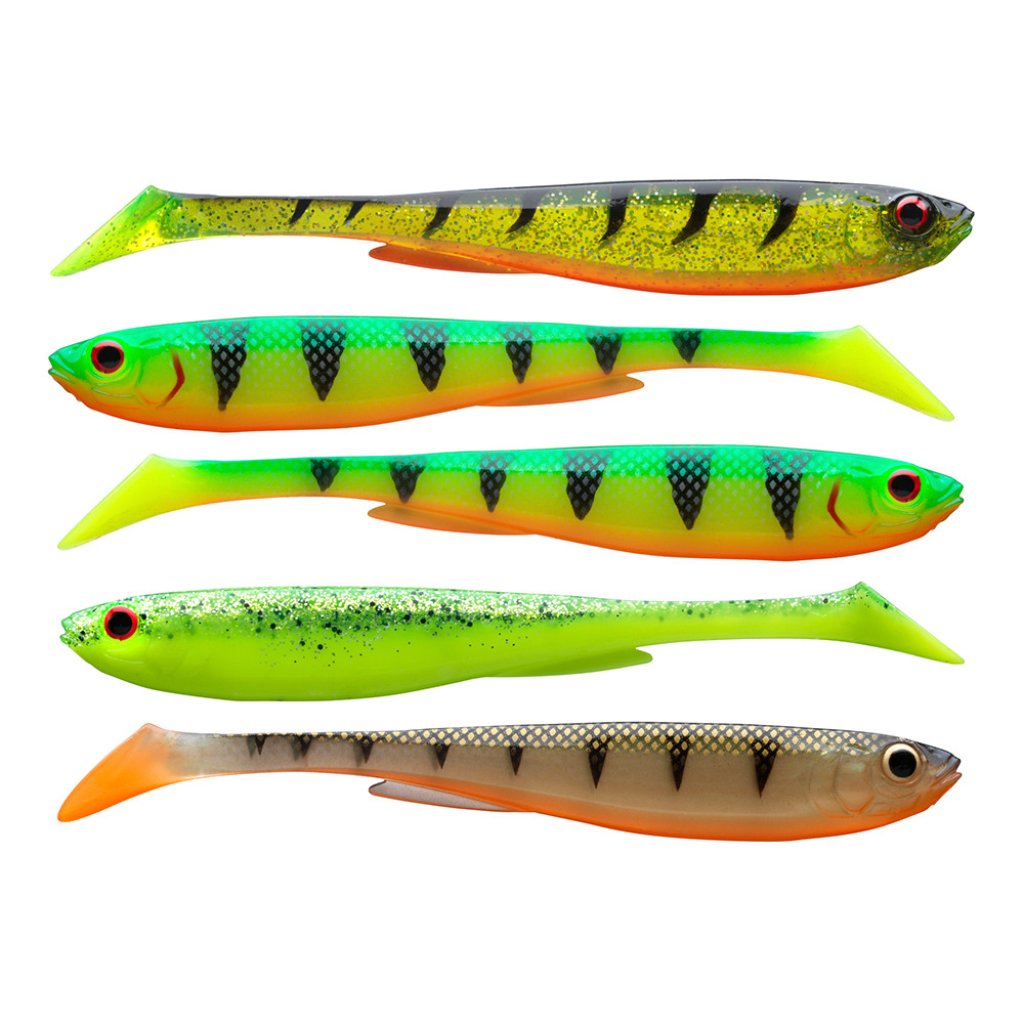 Daiwa Gumová nástraha Prorex Slim Shady Flash Color Set 7,5cm 20g 5ks