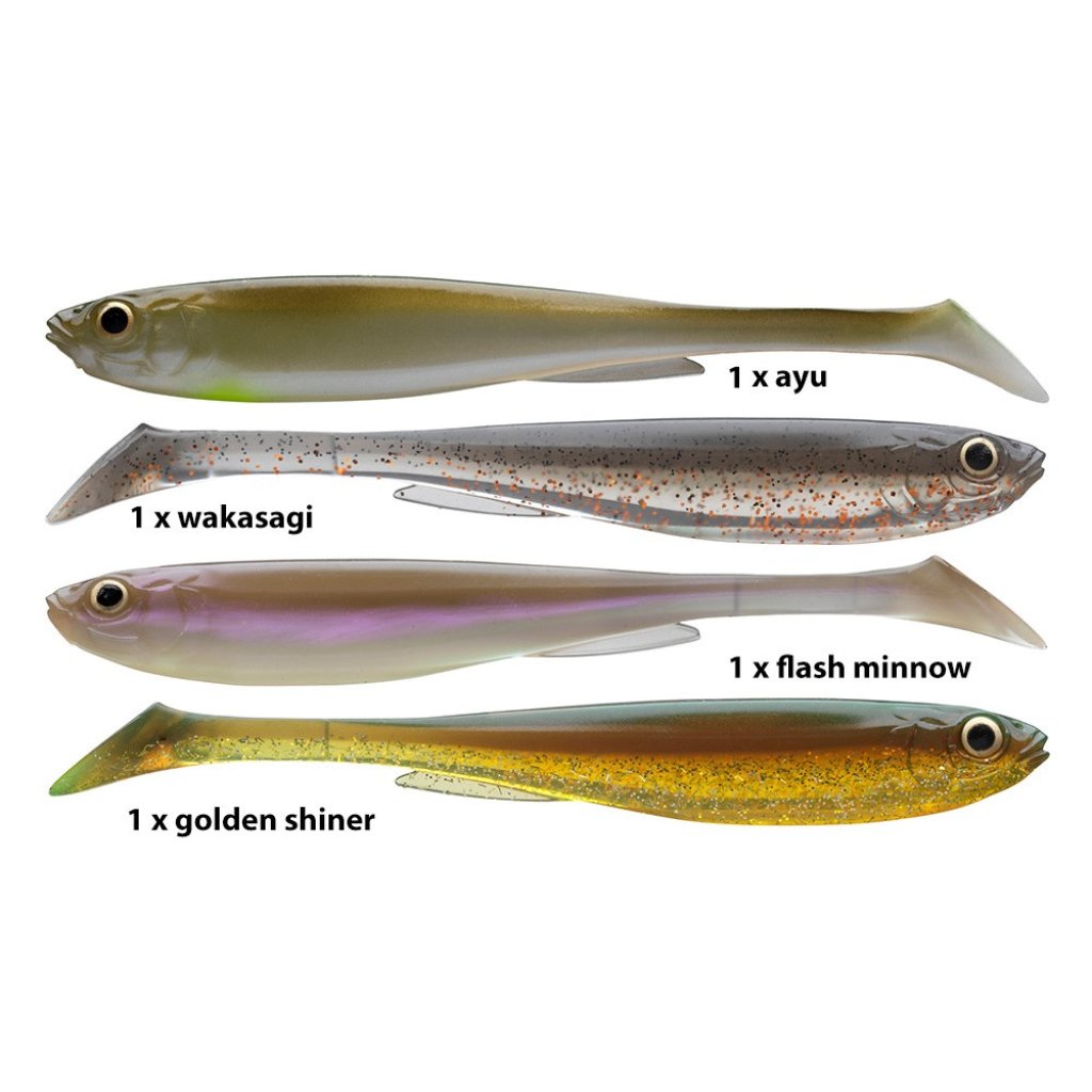 Daiwa Gumová nástraha Prorex Slim Shady Nature Color Set 10,5cm 32g 4ks