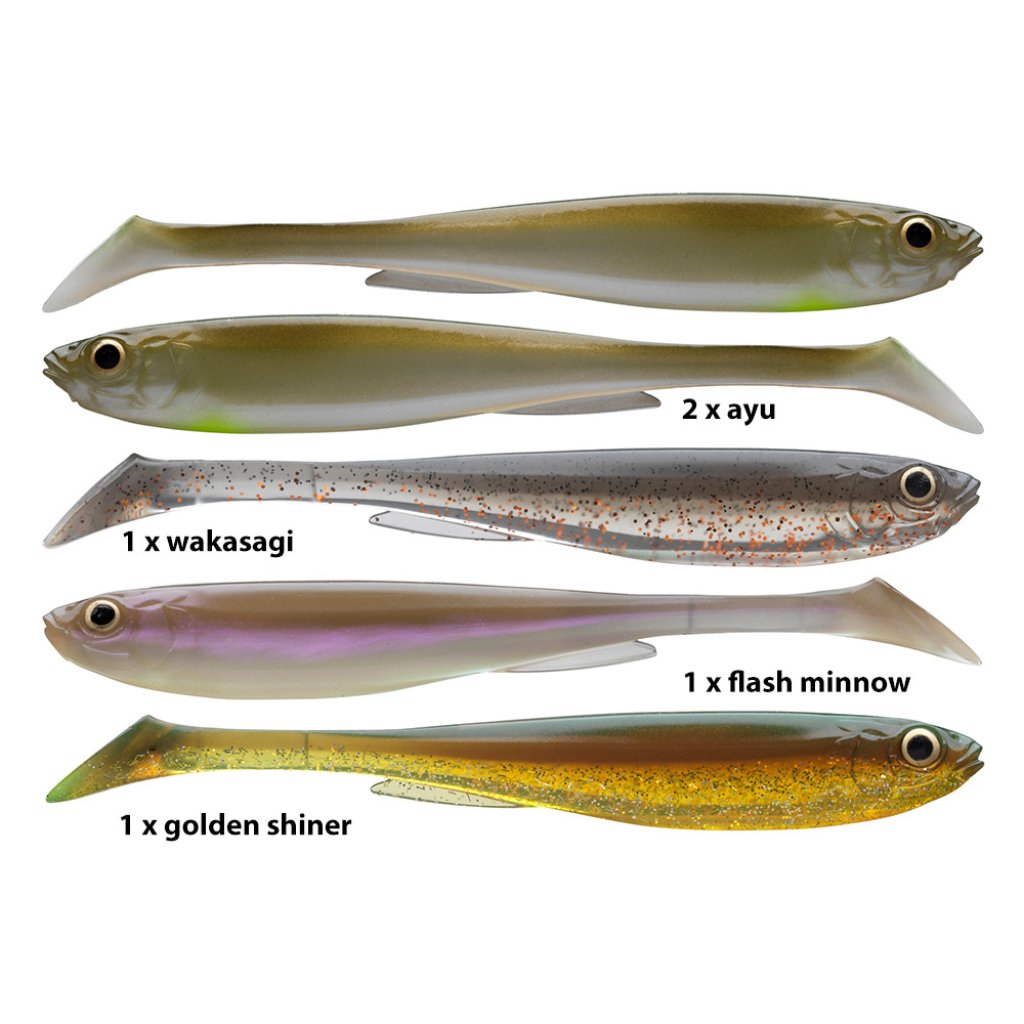 Daiwa Gumová nástraha Prorex Slim Shady Nature Color Set 7,5cm 20g 5ks