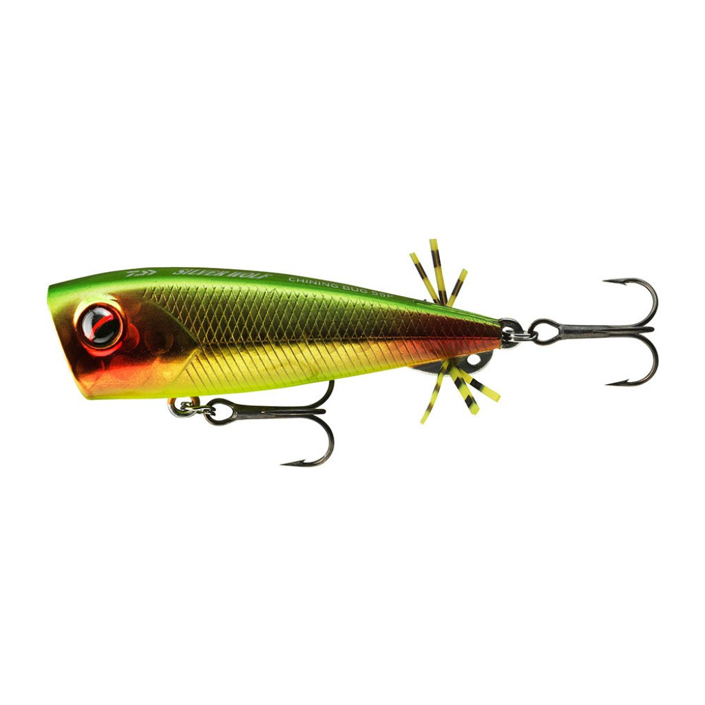 Daiwa Wobler Prorex Chining Bug 55F 7cm 12,9g Green Gold Red Tail