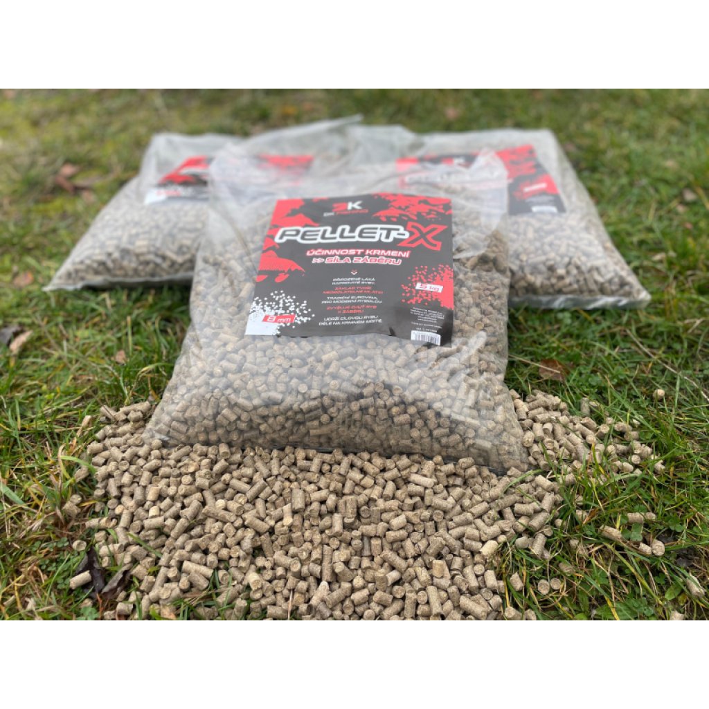 DK FISHING pelety z mláta PELLET-X 5kg 8mm