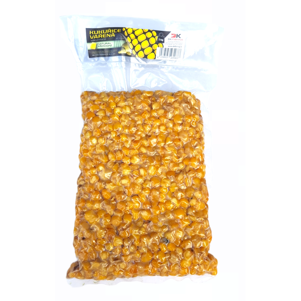 DK Fishing vařená kukuřice 1 kg, med