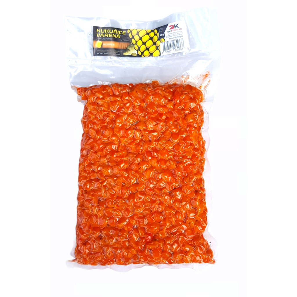 DK Fishing vařená kukuřice 1 kg, scopex