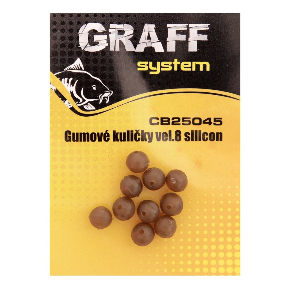 Graff Gumové kuličky silikonové Velikost 8 10ks