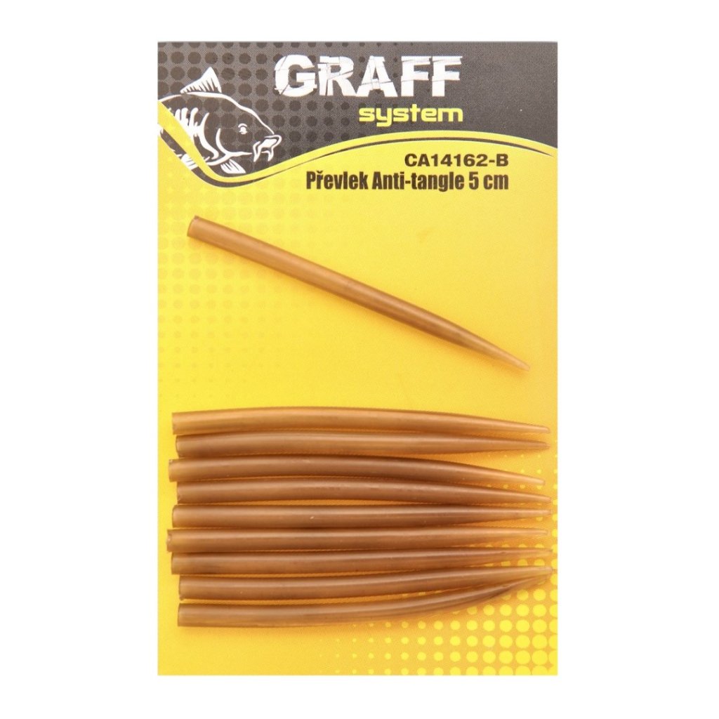 Graff Převlek Anti-tangle 5cm Hnědý 10ks