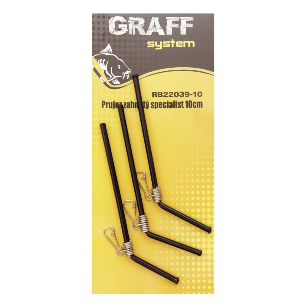 Graff Průjezd zahnutý Specialist 10cm 3ks Černý