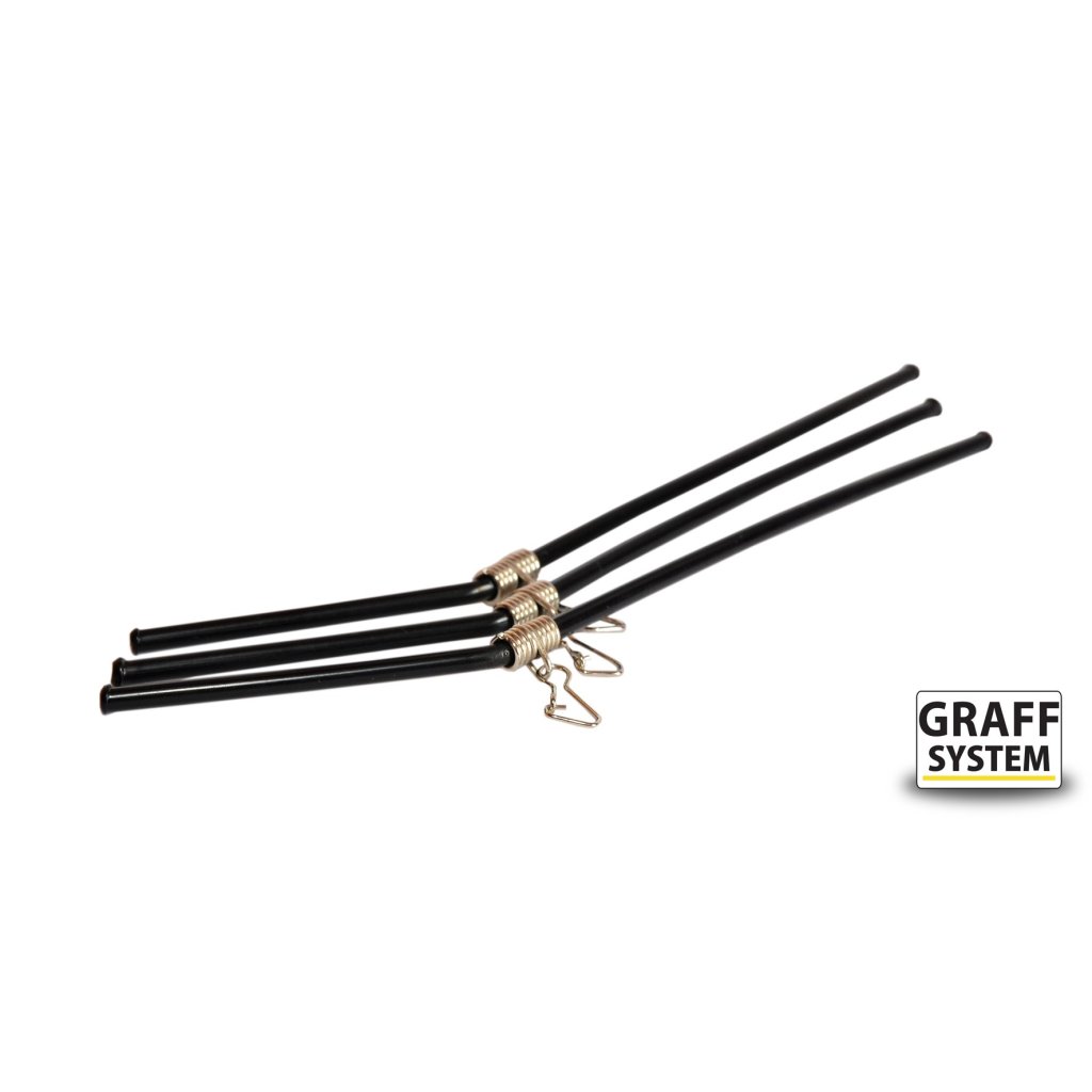 Graff Průjezd zahnutý Specialist 15cm 3ks Černý