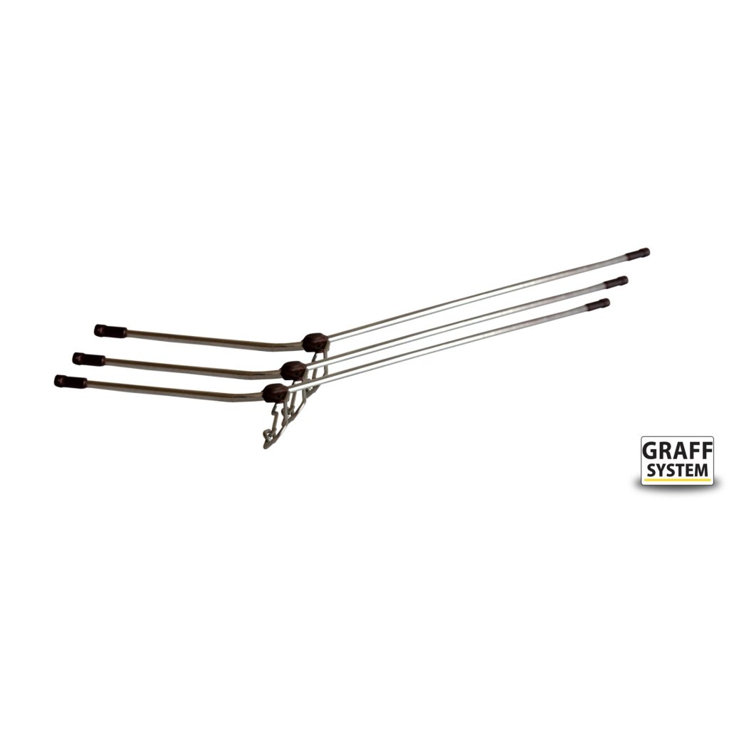 Graff Průjezd zahnutý SS 15cm 3ks