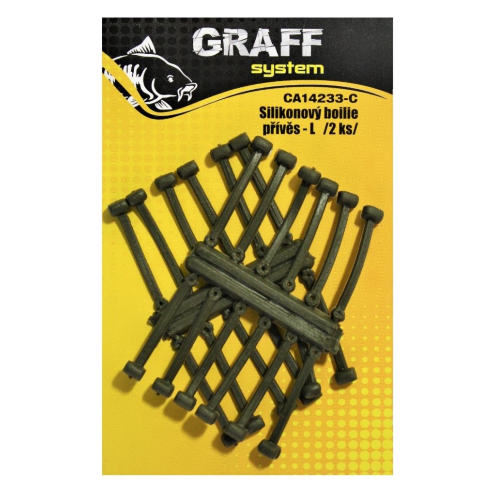 Graff Silikonový boilie přívěs L Hnědý 2ks