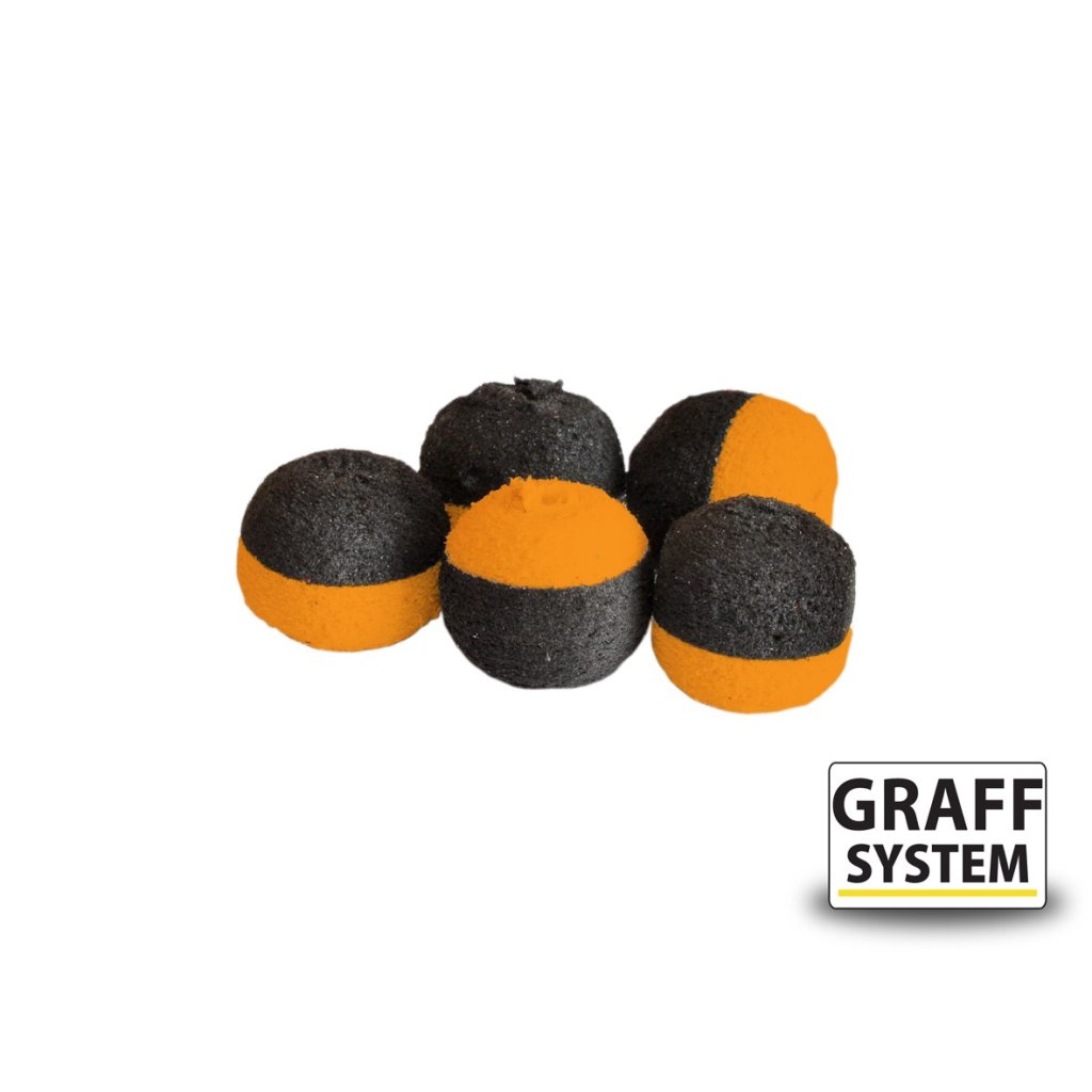 Graff Zig-Rig Plovoucí kuličky 13mm Černá/Oranžová