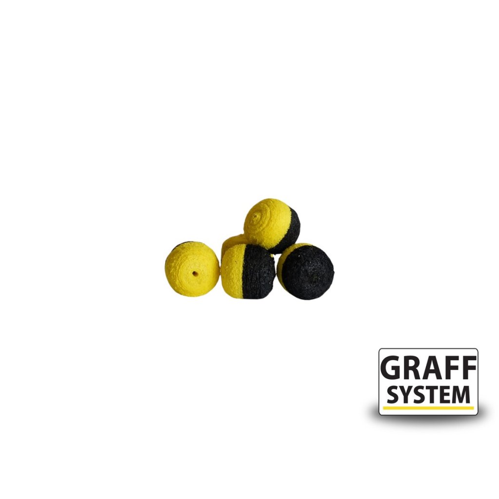 Graff Zig-Rig Plovoucí kuličky 13mm Žlutá/Černá