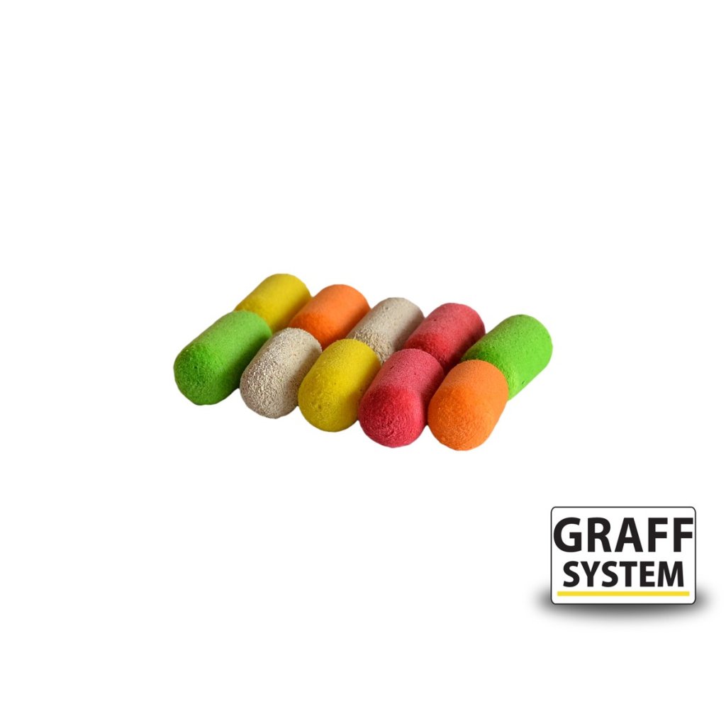 Graff Zig-Rig Plovoucí váleček 7x13mm Mix barev 10ks