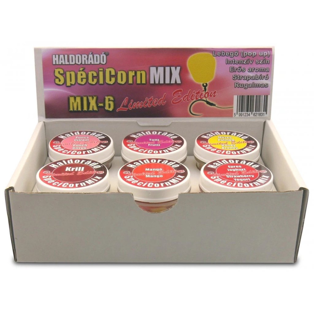 Haldorádó Gumová kukuřice SpéciCorn MIX Limited Edition 16ks 10+15mm Mix 6ks příchutí