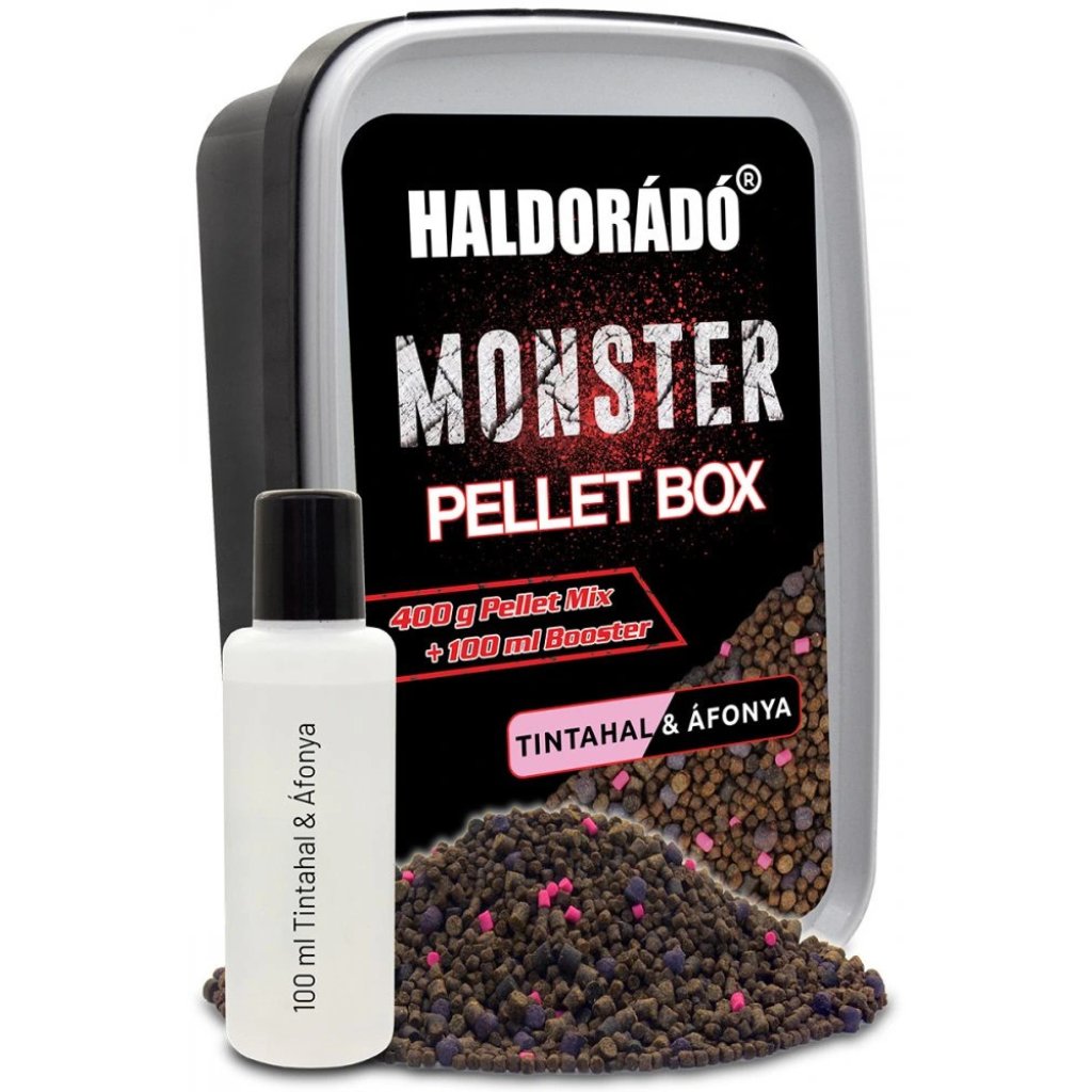 Haldorádó Pelety Monster Pellet Box 400g 2mm Kalamár-Borůvka