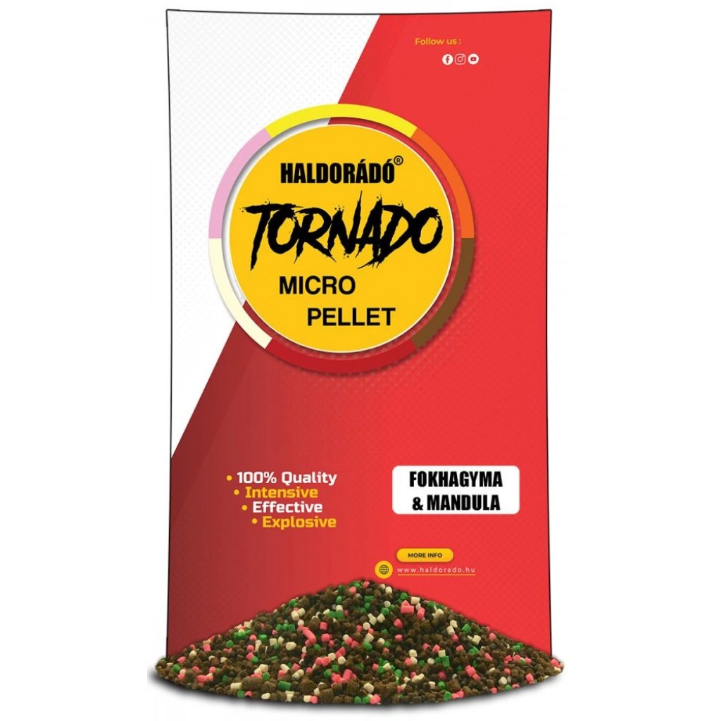 Haldorádó Pelety Tornado Micro Pellets 400g 2mm Česnek-Mandle