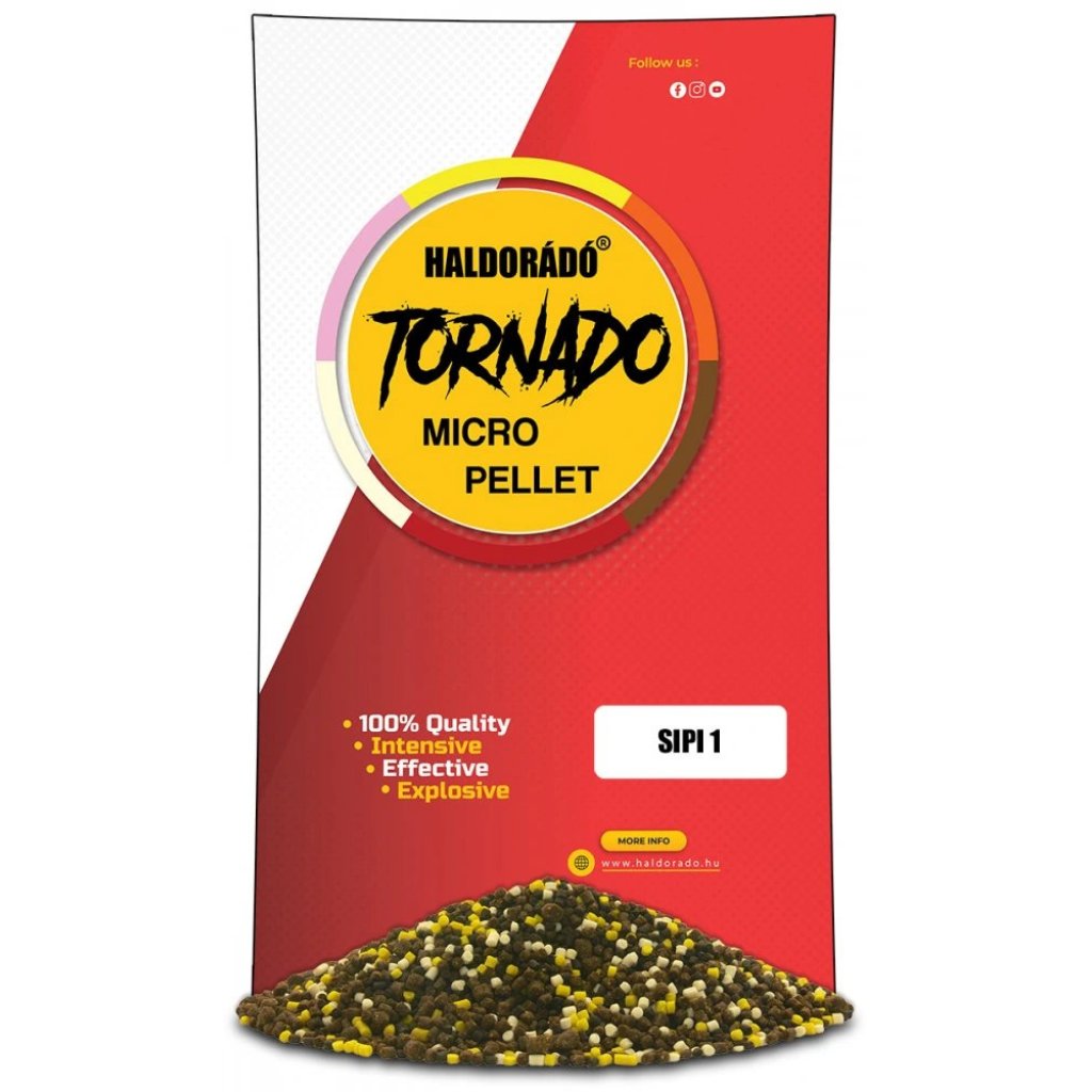 Haldorádó Pelety Tornado Micro Pellets 400g 2mm Sipi1 Citrón-Máta