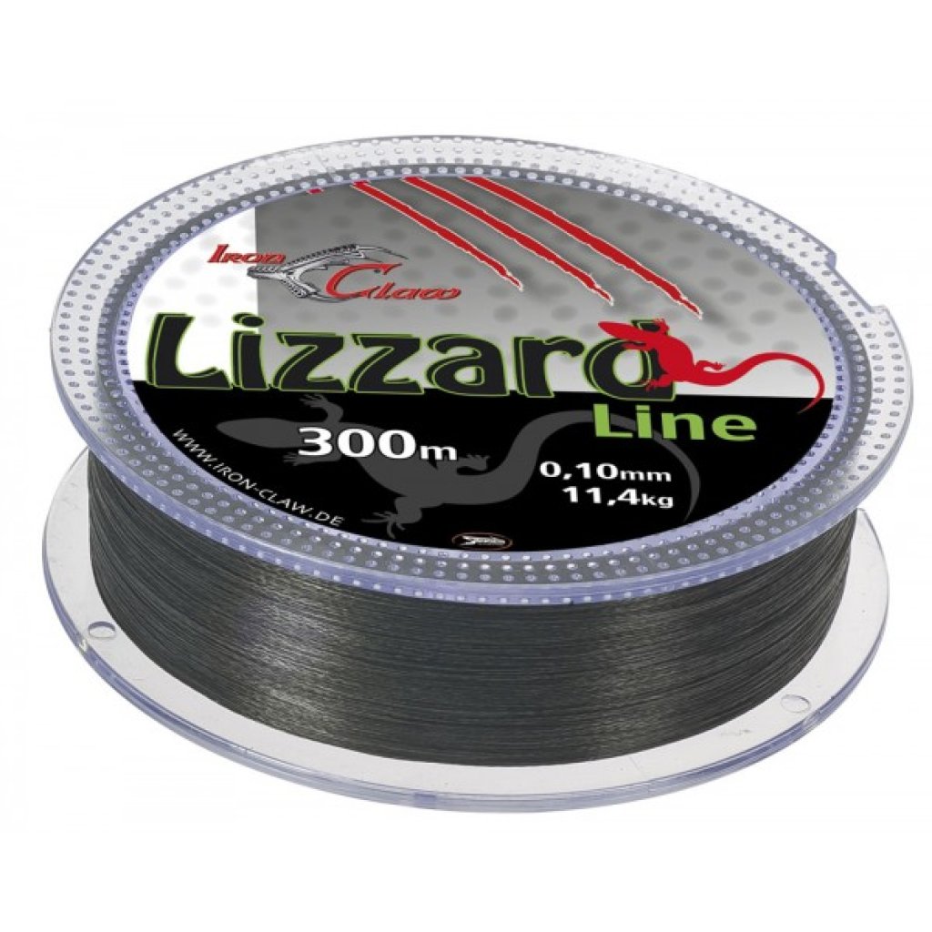 Iron Claw šňůra Lizzard 0,12 mm 300 m šedá