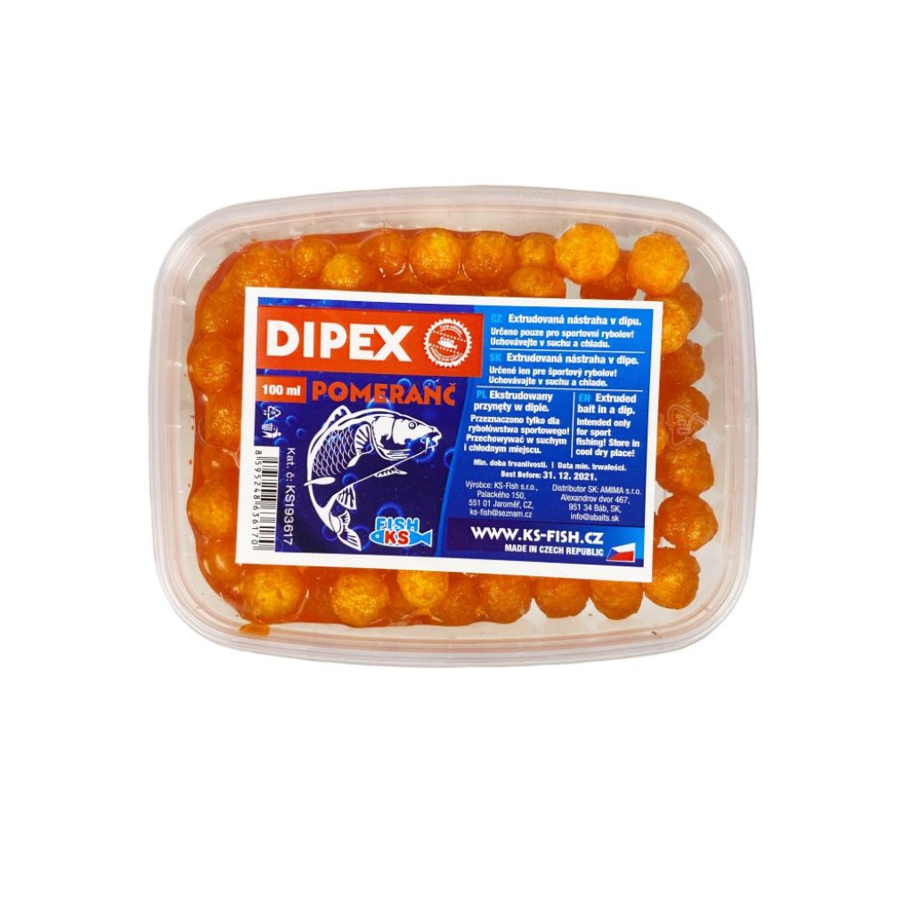 KS Fish Dipex 100 ml, pomeranč