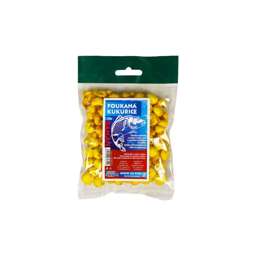 KS Fish foukaná kukuřice 20g, banán