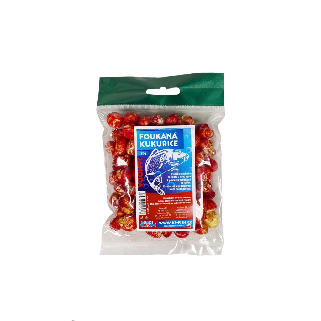 KS Fish foukaná kukuřice 20g, jahoda