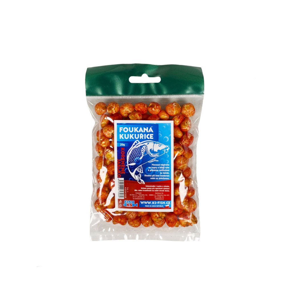 KS Fish foukaná kukuřice 20g, kořeněné jablko