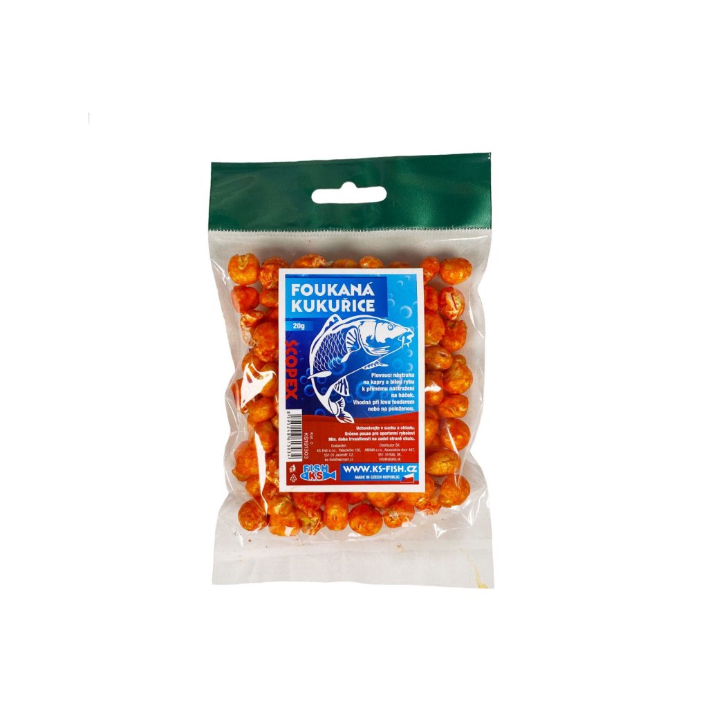 KS Fish foukaná kukuřice 20g, scoopex