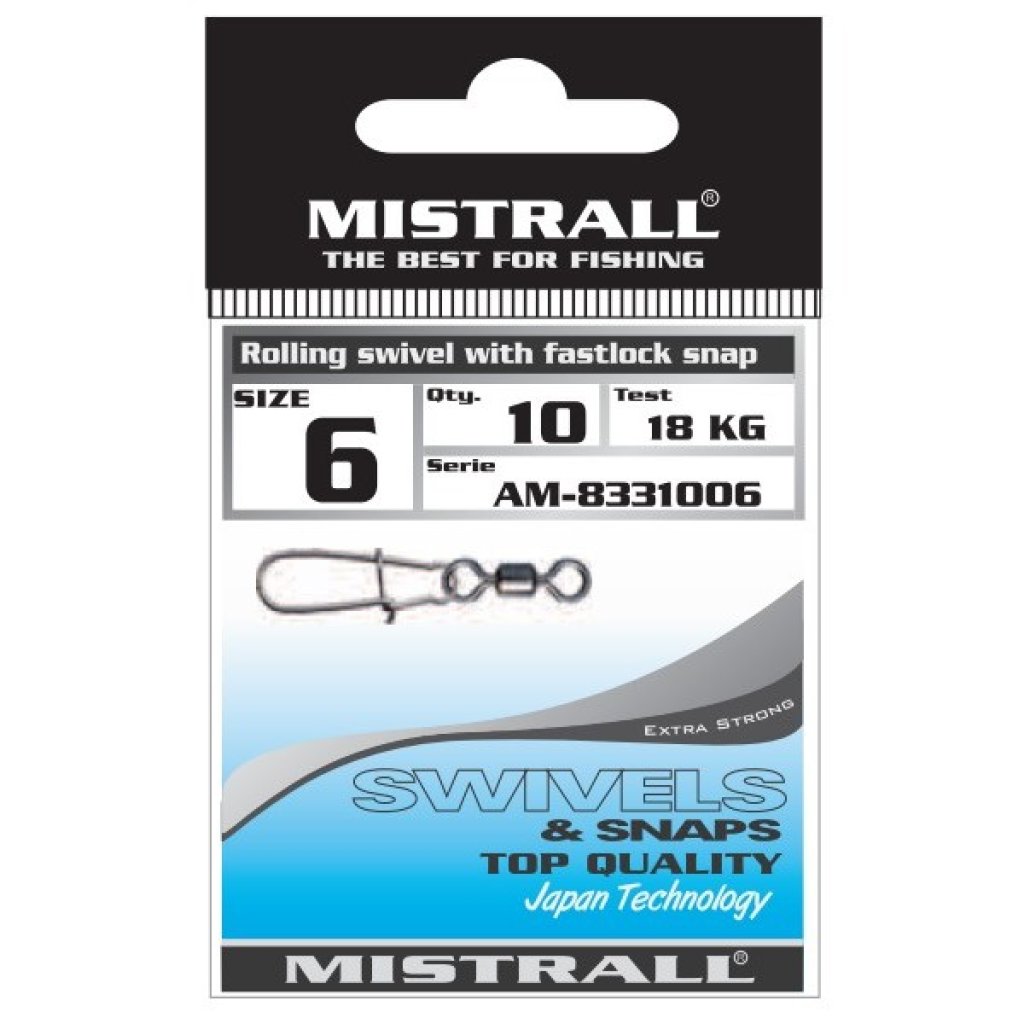 Mistrall obratlík s karabinou Velikost 12, 10ks/bal